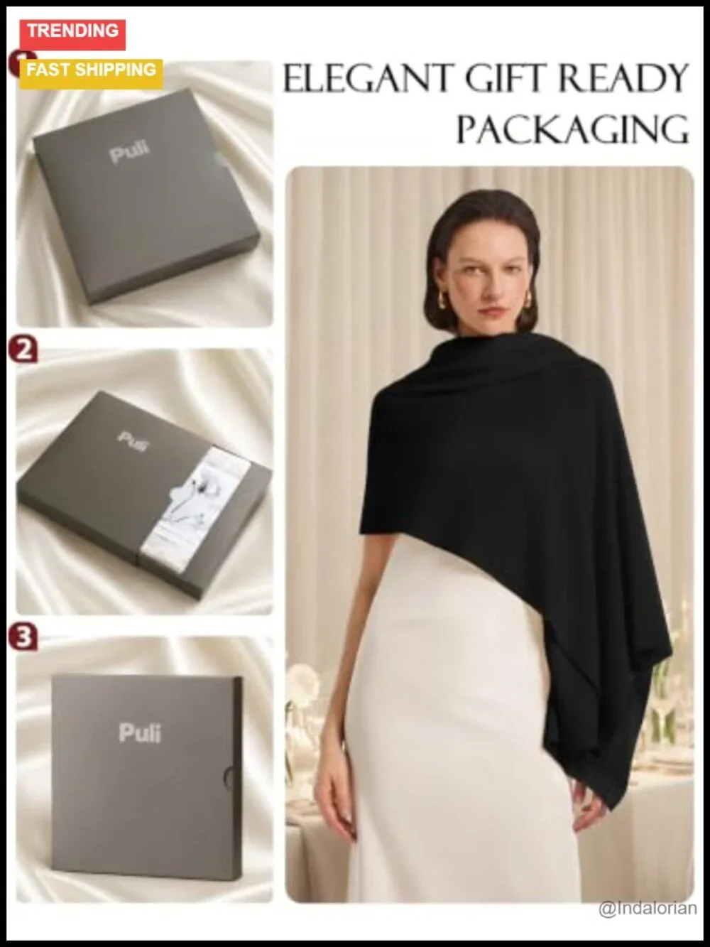 Wool Cashmere Wrap Shawl for Evening Dress Wedding Bridal Pashmina Scarf Travel